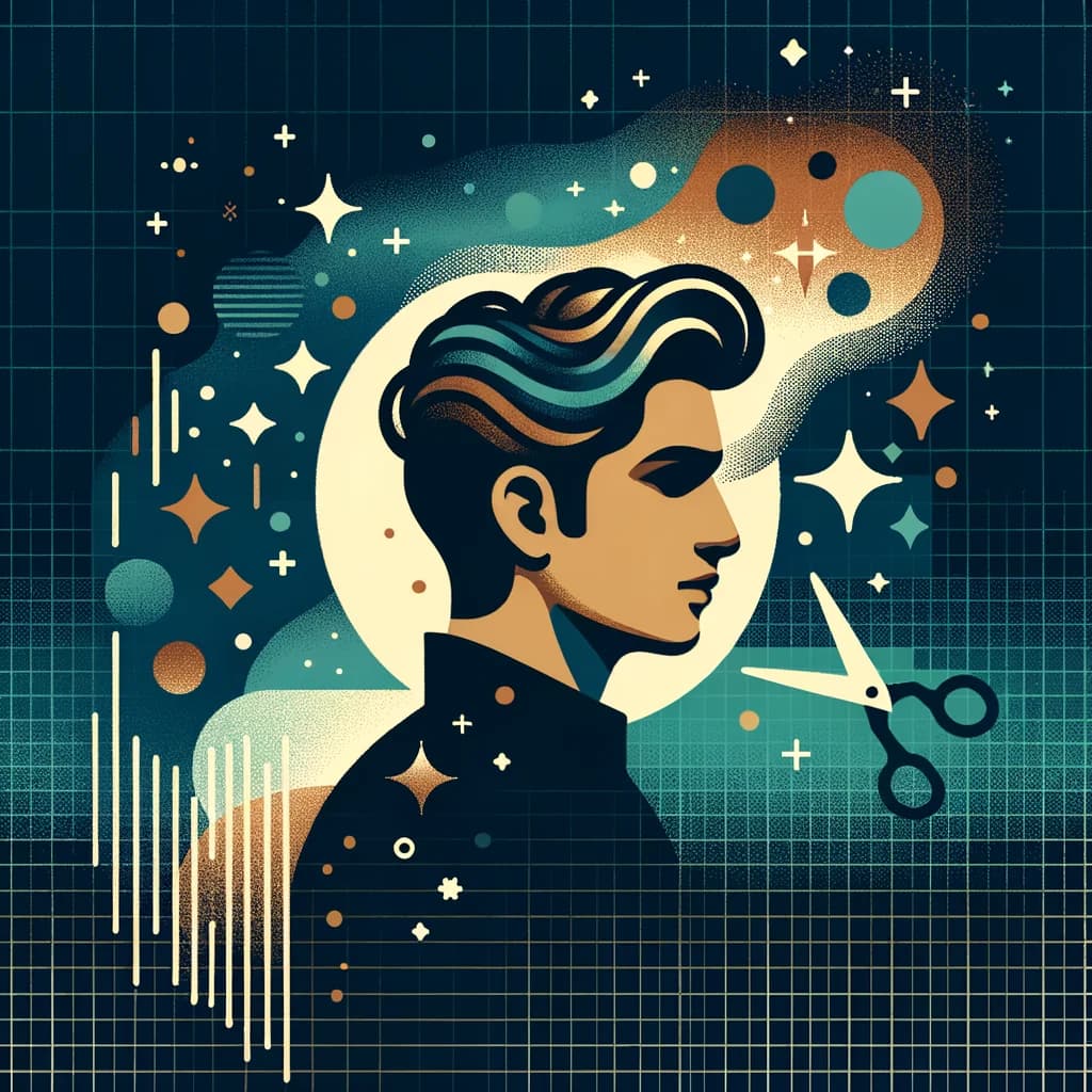 Illustration of a portrait with the background being magically removed leaving a transparent cutout